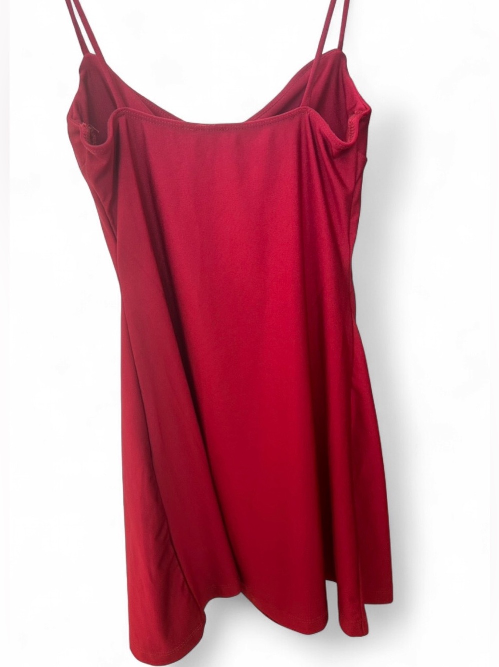 Windsor Red Mini Dress With Cowl Neckline - Picture 3 of 3